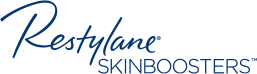 Skinboosters blå logotyp